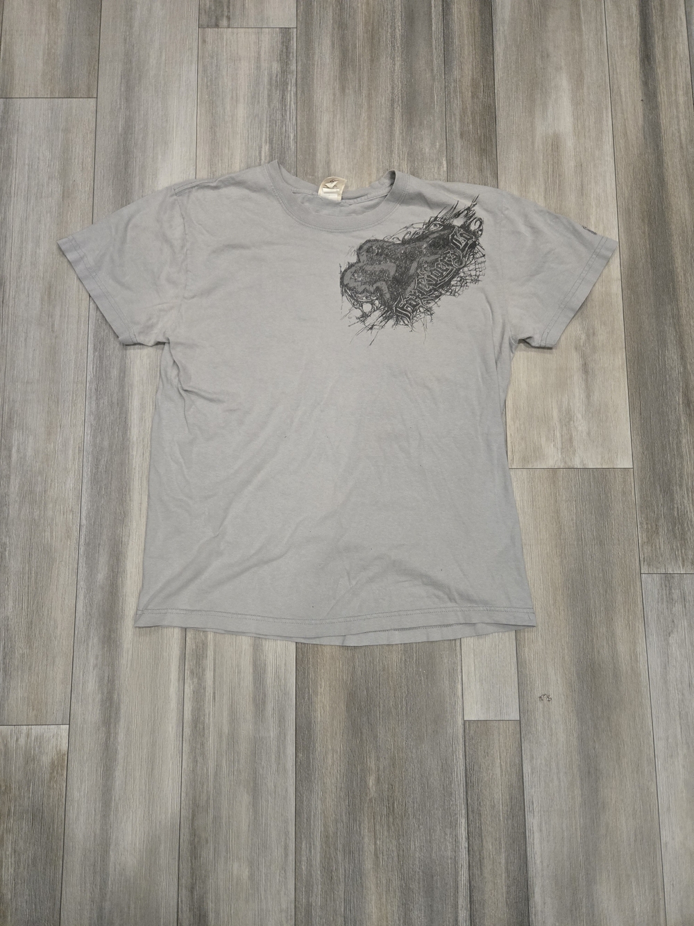 Fox Vintage Y2K Fox Racing T Shirt
Men Large Faded Gray Graphic